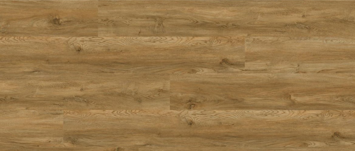Golden Estate warm honey wood-look waterproof SPC plank flooring