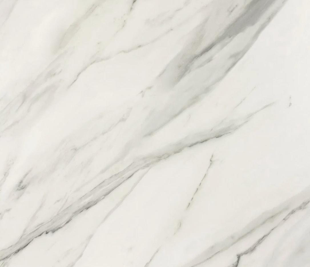 Bianco Carrara polished marble-look tile